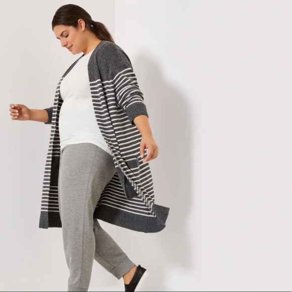 2/$40 🌺 Striped Cardigan - Size 2X - Picture 2 of 7